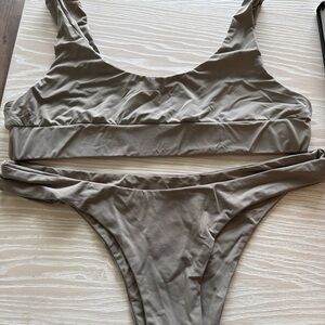 Myra Swim “Coconut” Bikini Set – Jagger Top (M) + Cindy Bottom (L)